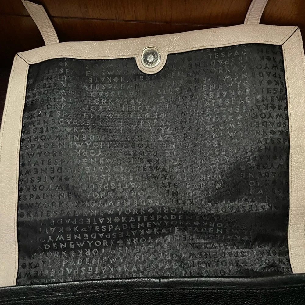 Kate Spade Cream & Black Leather bag - Picture 5 of 14